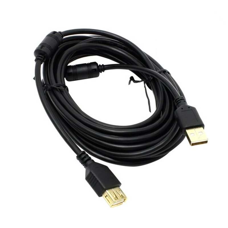 

Удлинитель NoBrand USB A - USB A вилка-розетка 5м черный