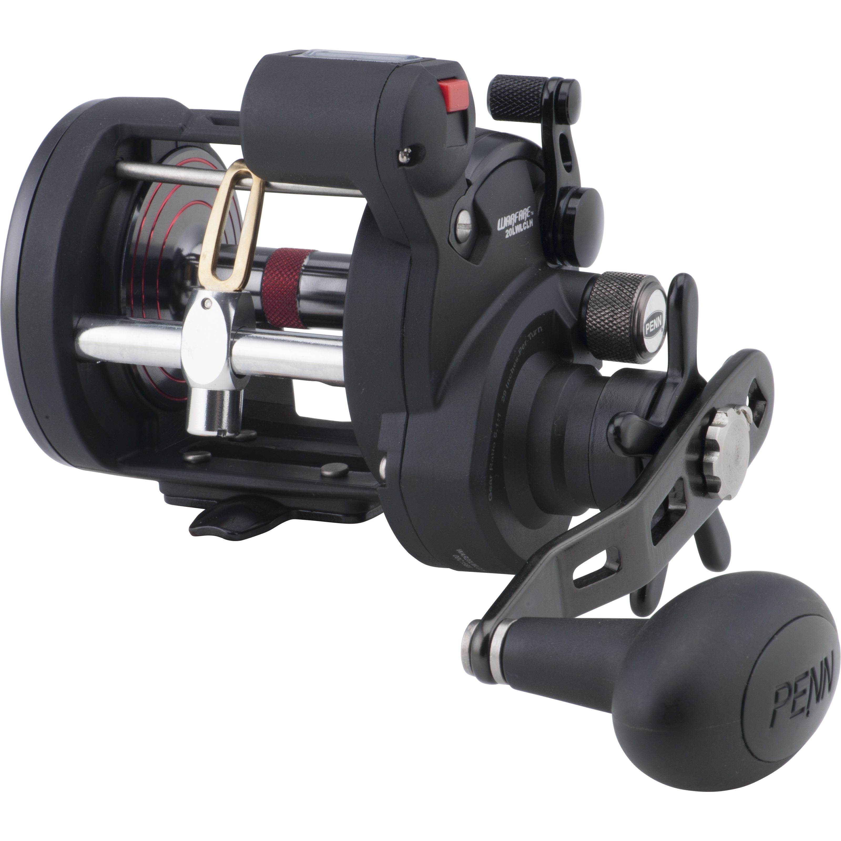 фото Катушка троллинговая со счетчиком лески penn warfare levelwind reel 20 lw lc lh