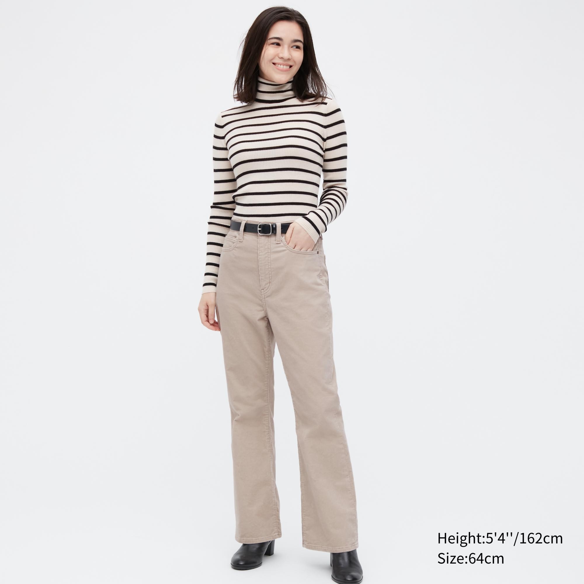 

Брюки женские UNIQLO 453887COL30 бежевые 27 (доставка из-за рубежа), 453887COL30