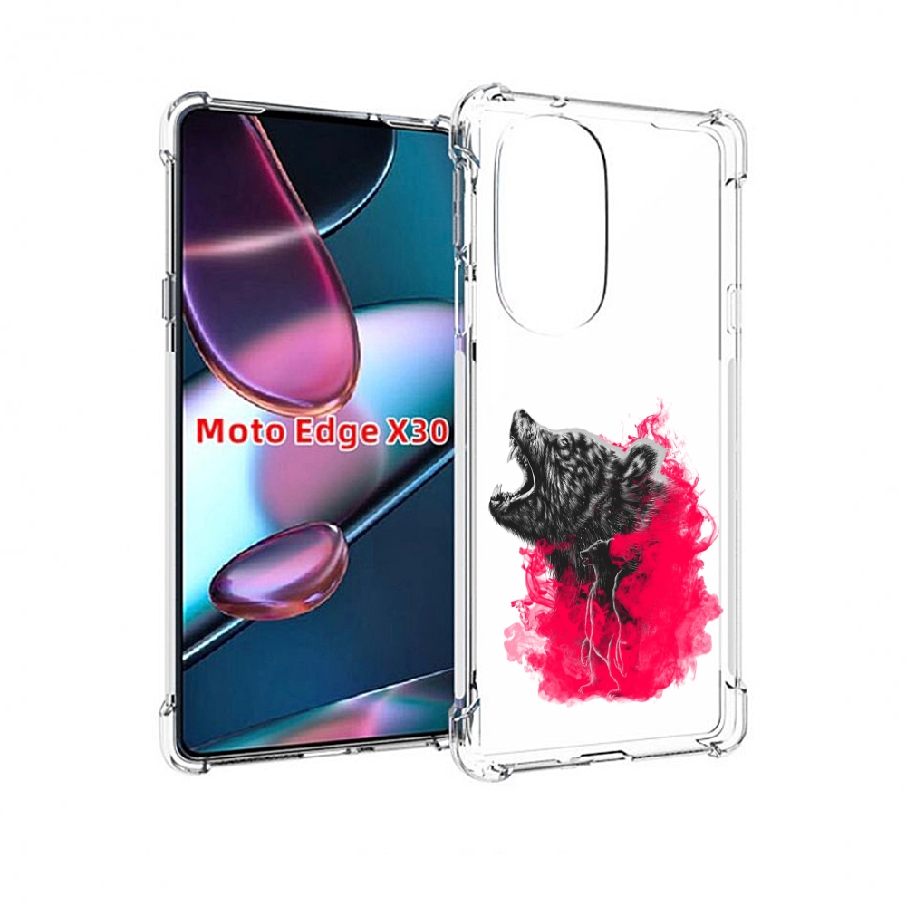 

Чехол MyPads медведь в дымке для Motorola Moto Edge X30, Прозрачный, Tocco