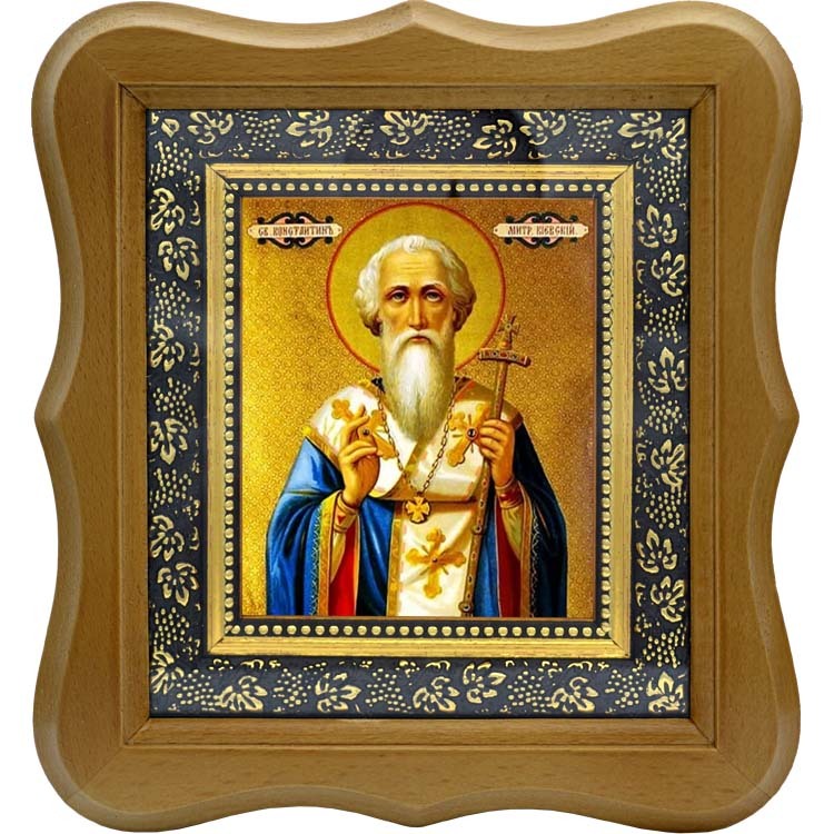 

Константин Киевский Митрополит. Икона на холсте.