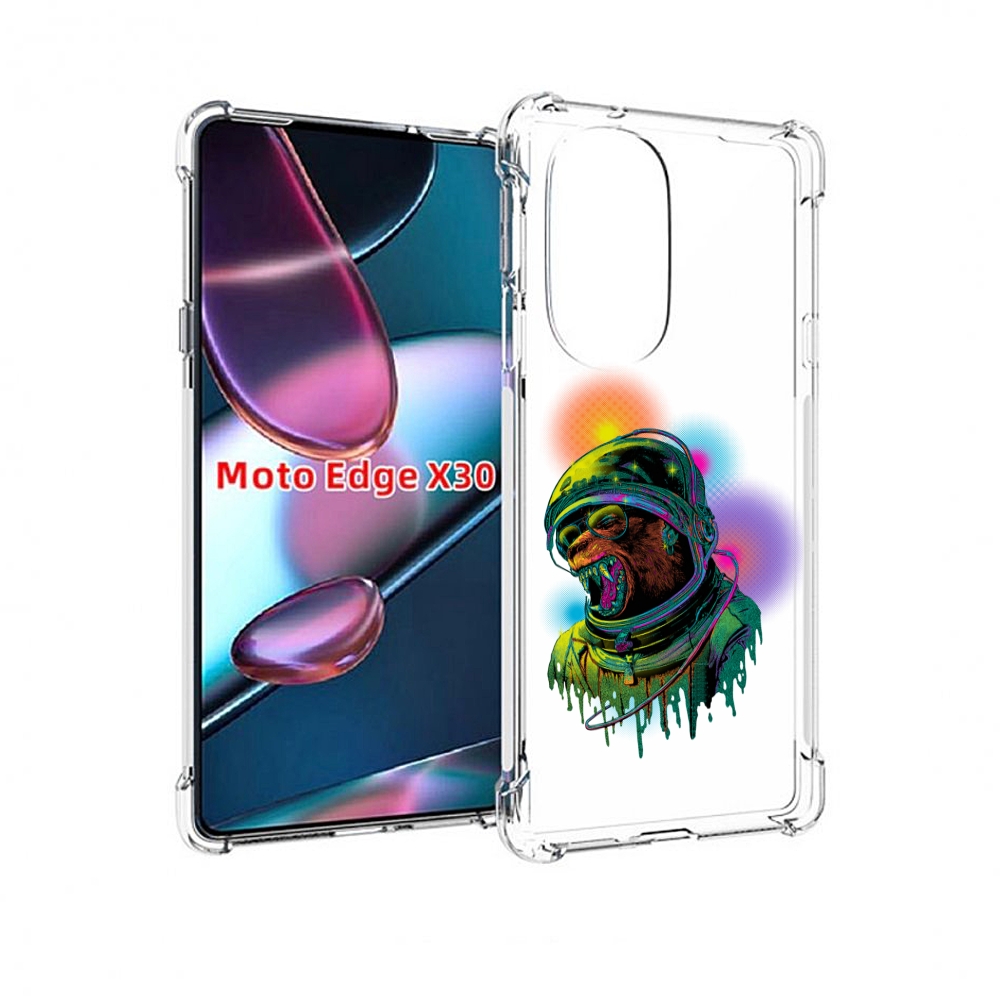 

Чехол MyPads медведь космонавт для Motorola Moto Edge X30, Прозрачный, Tocco