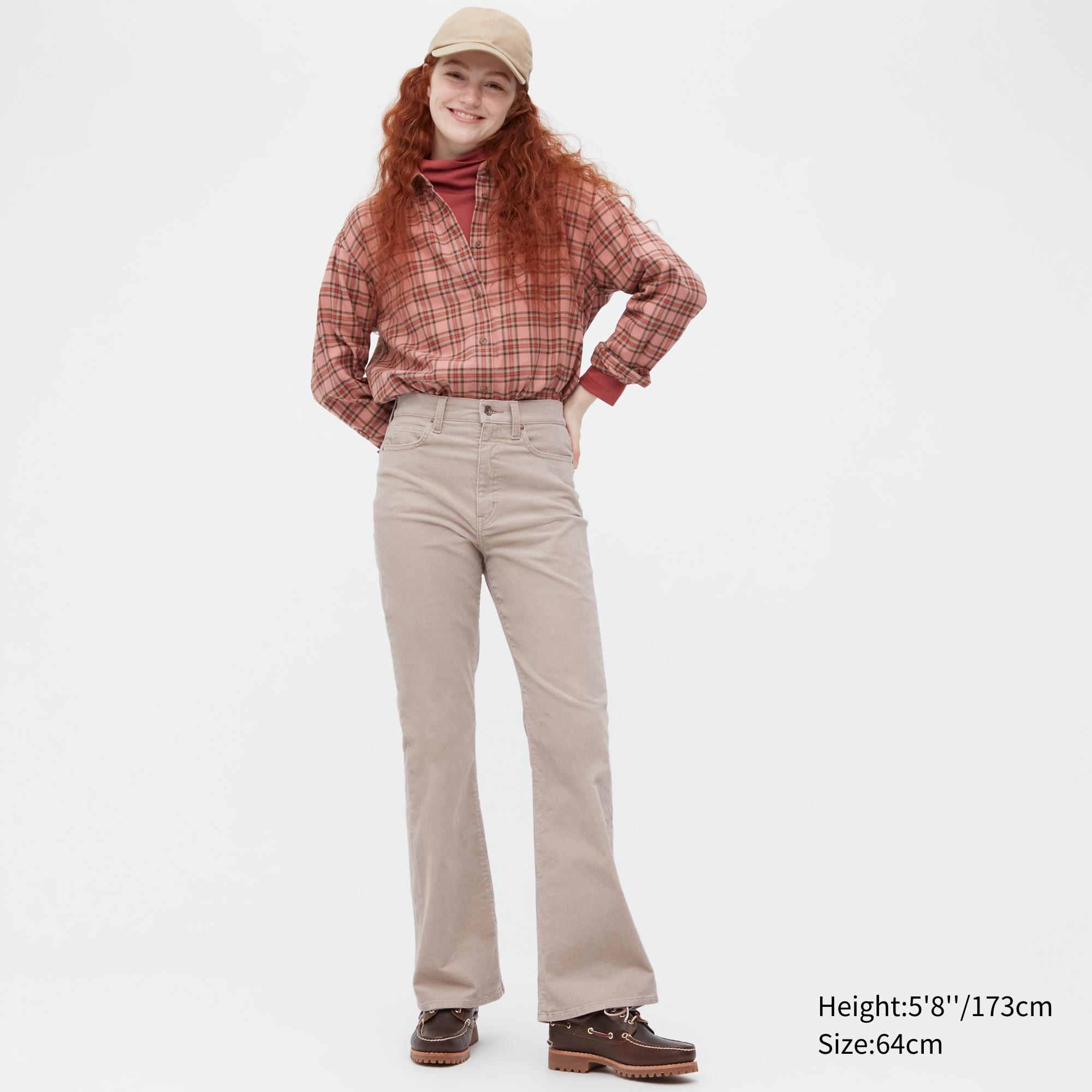 

Брюки женские UNIQLO 453886COL30 бежевые 27 (доставка из-за рубежа), 453886COL30