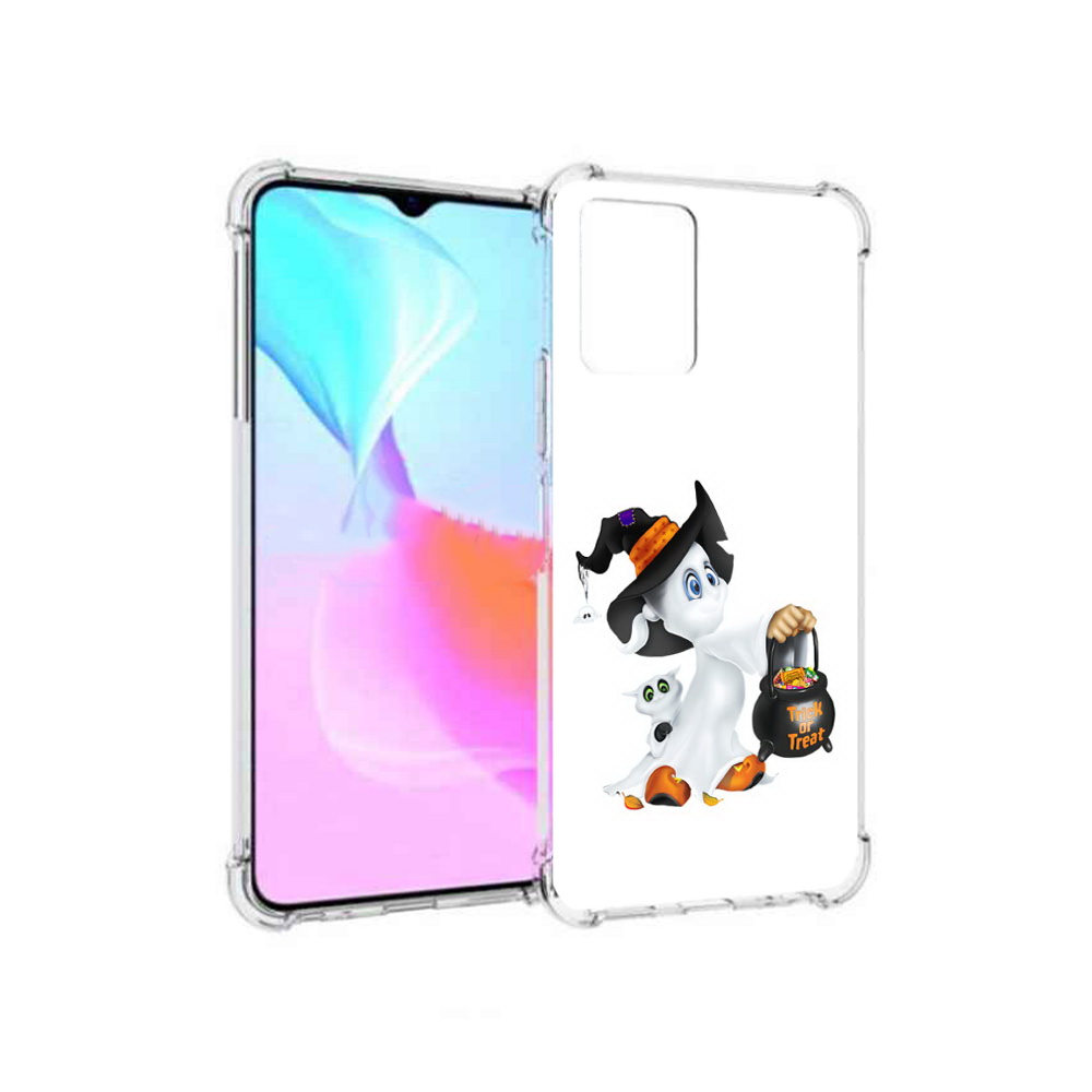 

Чехол MyPads Tocco для Vivo Y33s Маленький призрак (PT226981.417.113), Прозрачный, Tocco