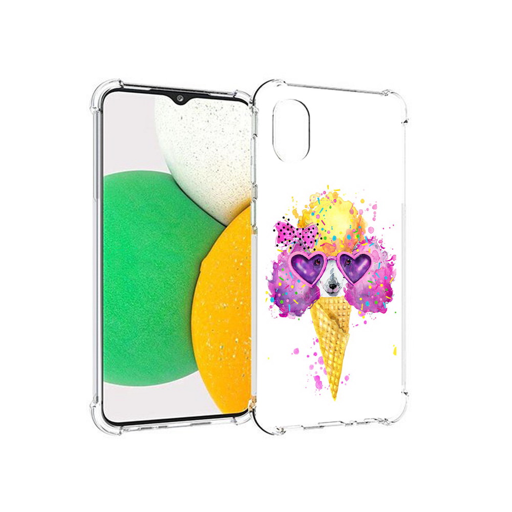 

Чехол MyPads Tocco для Samsung Galaxy A03 Core Рожок (PT224480.538.146), Прозрачный, Tocco