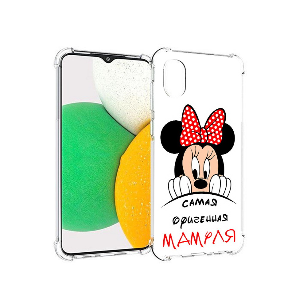 

Чехол MyPads Tocco для Samsung Galaxy A03 Core Самая лучшая мамуля Мини Маус, Прозрачный, Tocco