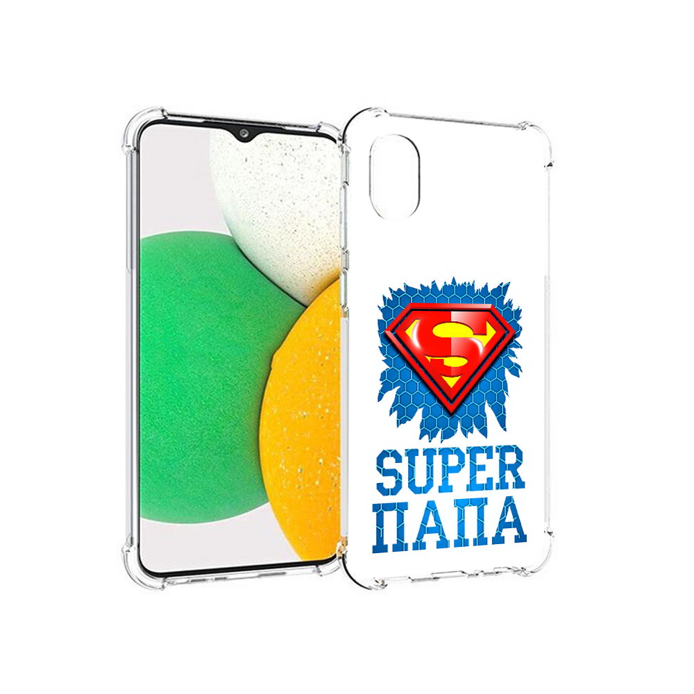 

Чехол MyPads Tocco для Samsung Galaxy A03 Core Супер Папа (PT224480.538.165), Прозрачный, Tocco