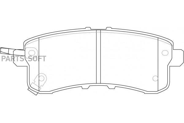 

Тормозные колодки SB NAGAMOCHI дисковые BP20554