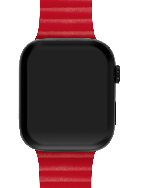 Ремешок для Apple Watch Series 9 45 мм Mutural силиконовый Красный