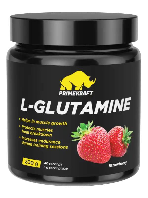 L-GLUTAMINE STRAWBERRY (клубника), 200 г