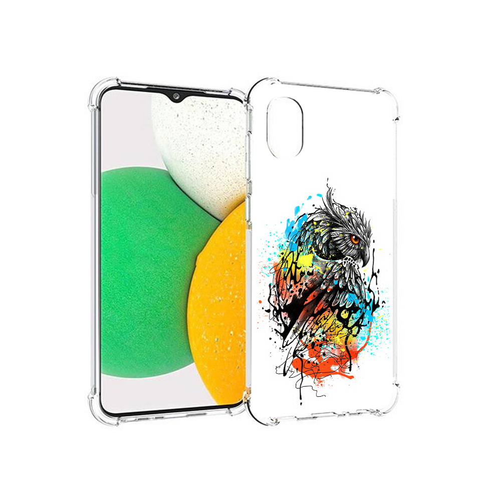 

Чехол MyPads Tocco для Samsung Galaxy A03 Core Творческая сова (PT224480.538.170), Прозрачный, Tocco