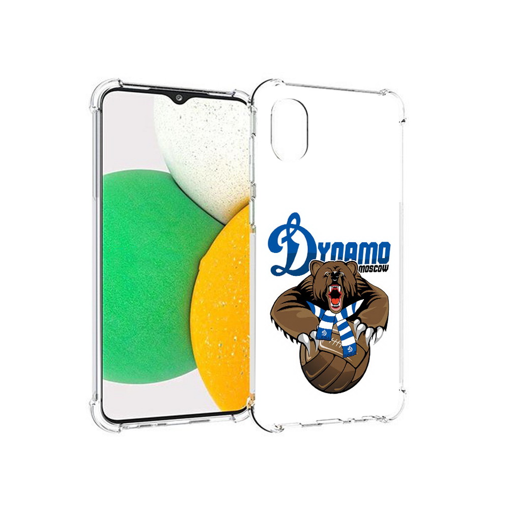 

Чехол MyPads Tocco для Samsung Galaxy A03 Core ФК Динамо медведь (PT224480.538.175), Прозрачный, Tocco