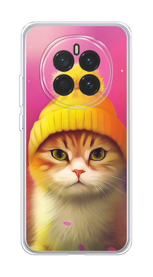

Чехол на Honor Magic 7 "Котик в шапочке", Розовый;желтый;бежевый, 6125550-1