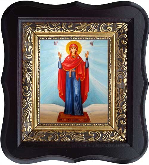 

Нерушимая стена. Икона Божьей Матери на холсте.