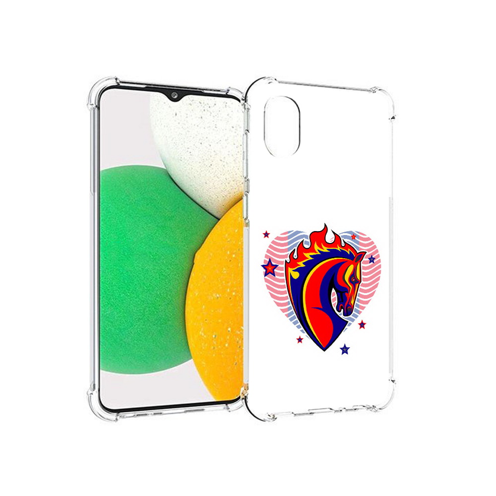 

Чехол MyPads Tocco для Samsung Galaxy A03 Core ФК ЦСЛ Лошадь (PT224480.538.180), Прозрачный, Tocco