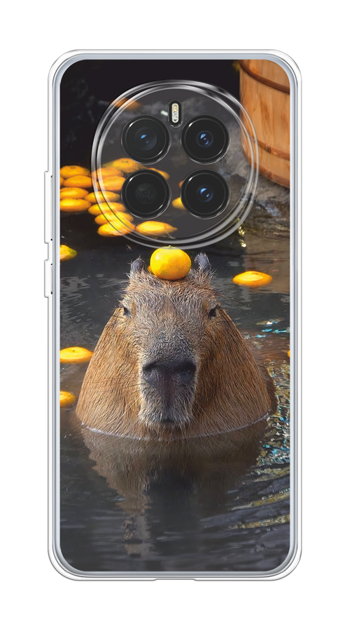 

Чехол на Honor Magic 7 "Капибара отдыхает", Коричневый;оранжевый;серый, 6125550-1