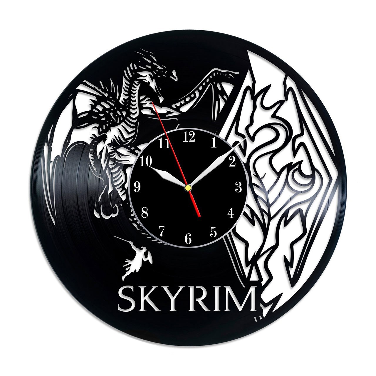 фото Часы из виниловой пластинки (c) vinyllab - skyrim