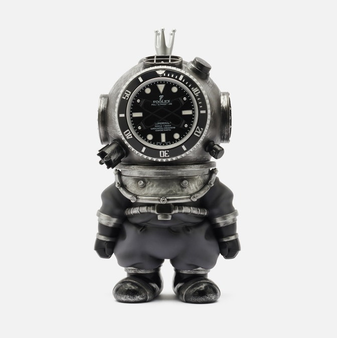 

Игрушка ZCWO x Fools Paradise Honmono Taiketsu Submariner Black серебряный, Серебристый, x Fools Paradise Honmono Taiketsu Submariner Black