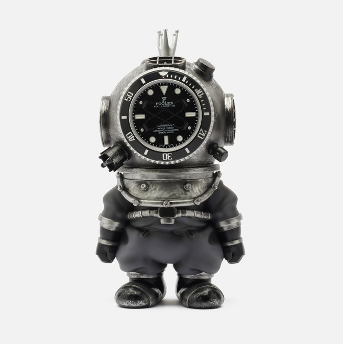 Игрушка ZCWO x Fools Paradise Honmono Taiketsu Submariner Black серебряный