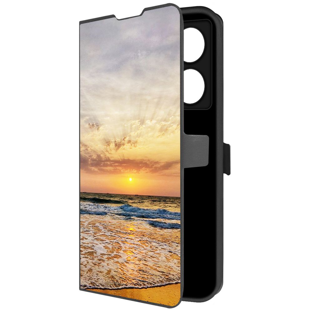 

Чехол-книжка Krutoff Eco Book для INFINIX Note 40 Pro Индия, Пляжи Гоа (черный)