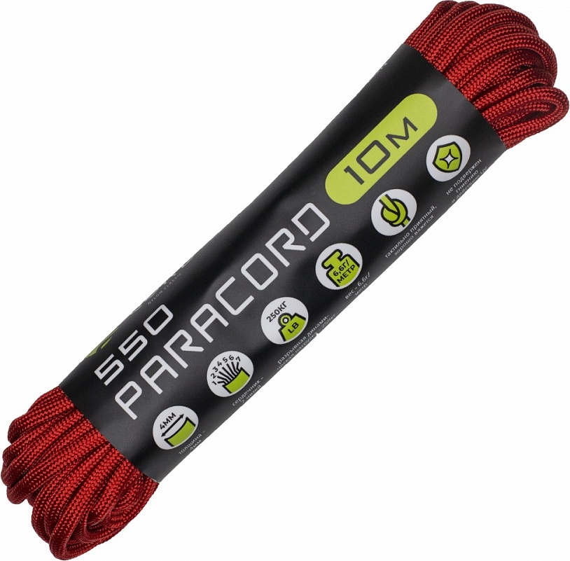 

Паракорд 550 Cord 10м (red), Красный