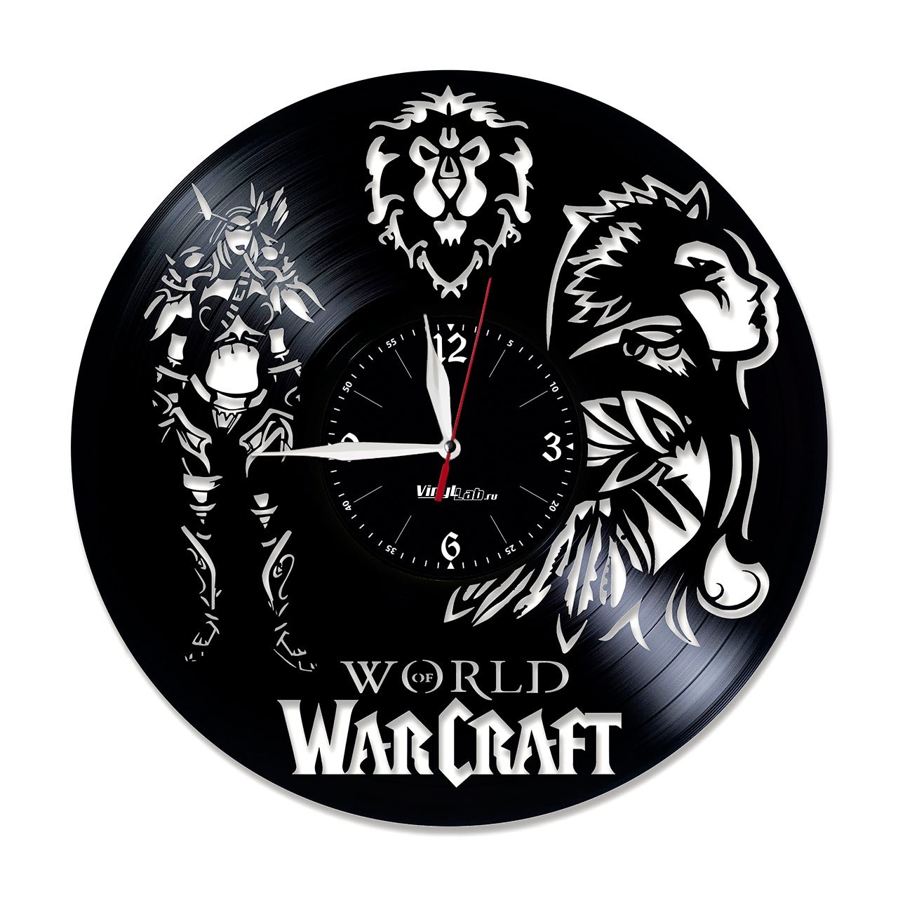 фото Часы из виниловой пластинки (c) vinyllab - warcraft