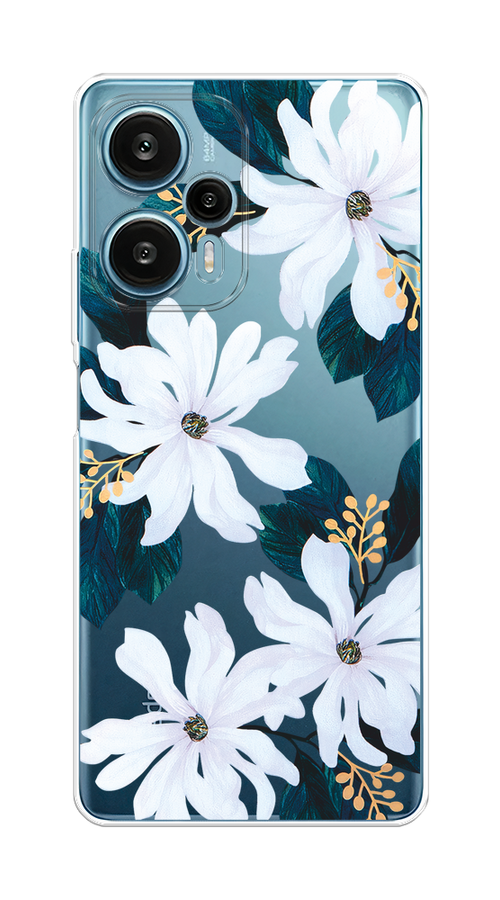 

Чехол на Xiaomi Redmi Note 12 Turbo/Poco F5 "Delilah Flower", Зеленый;белый, 318450-1