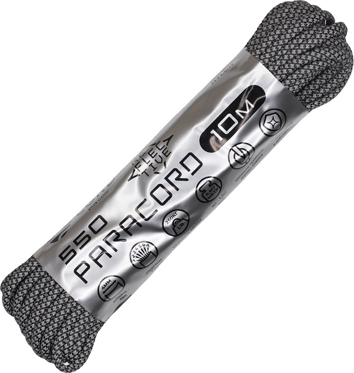 

Паракорд 550 Cord 10м SuperReflective (black)