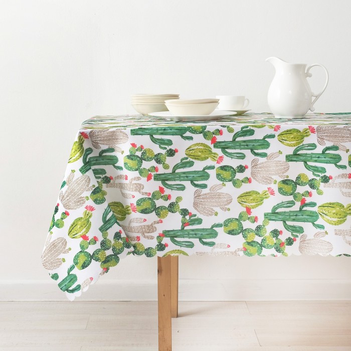 

Скатерть Доляна Кактусы 145*300 см, 100% п/э, Доляна: Patterns