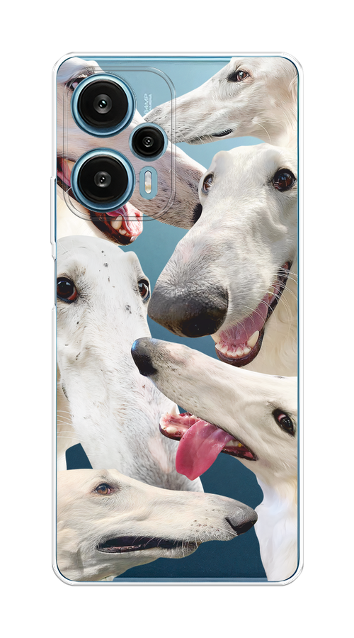 

Чехол на Xiaomi Redmi Note 12 Turbo/Poco F5 "Собака с длинным носом", Белый;бежевый;розовый, 318450-1