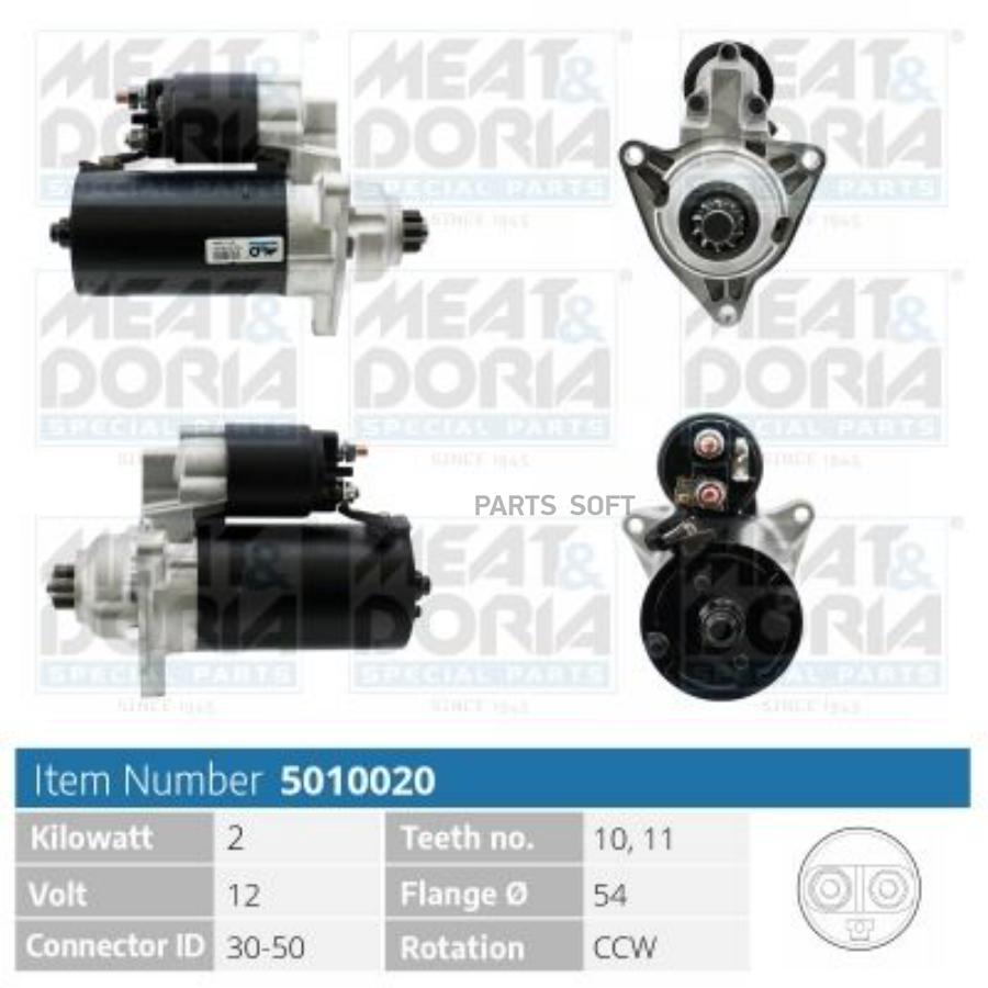 

Стартер 12V 2KW Seat Ibiza II, VW Transporter IV