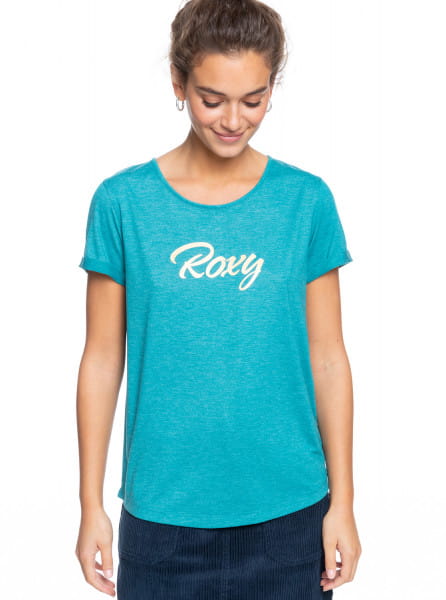 

Футболка женская Roxy ERJZT05266 голубая 34, ERJZT05266