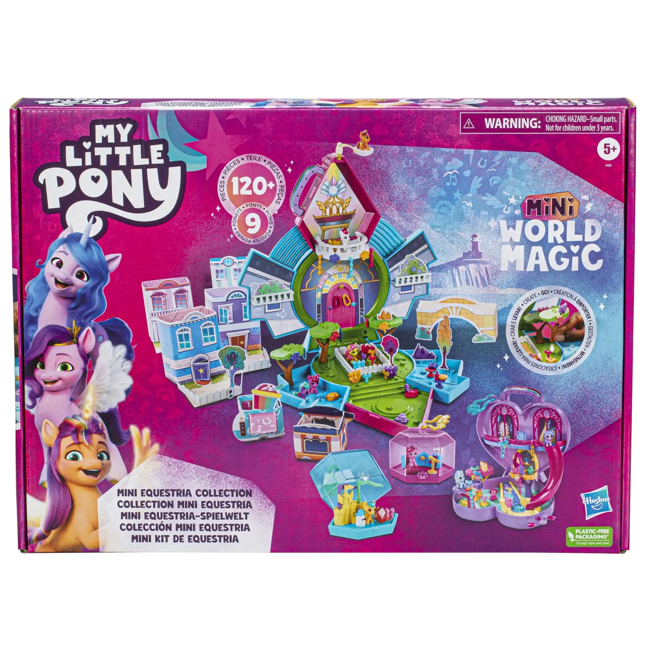 Игровой набор Hasbro с фигурками World Magic My Little Pony F4381 10874 салфетки бумажные my little pony 33х33 см 20 шт 3 х слойные