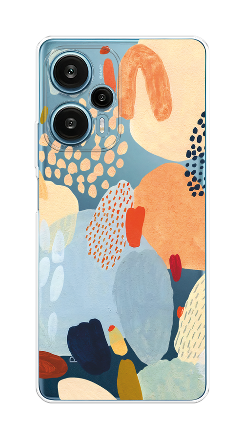 

Чехол на Xiaomi Redmi Note 12 Turbo/Poco F5 "Необычная абстракция", Бежевый;голубой, 318450-1