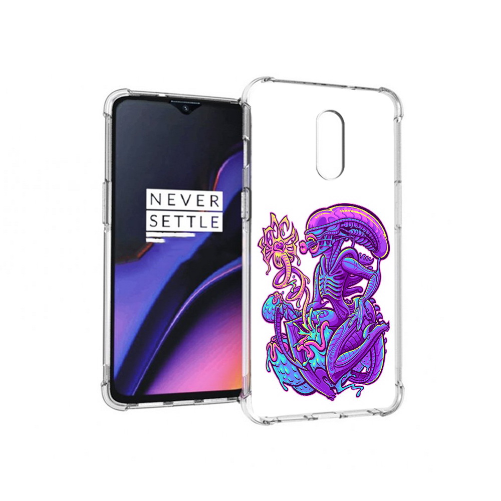 

Чехол MyPads Tocco для OnePlus 7 чужой фиолетовый цвет (PT227043.140.693), Прозрачный, Tocco