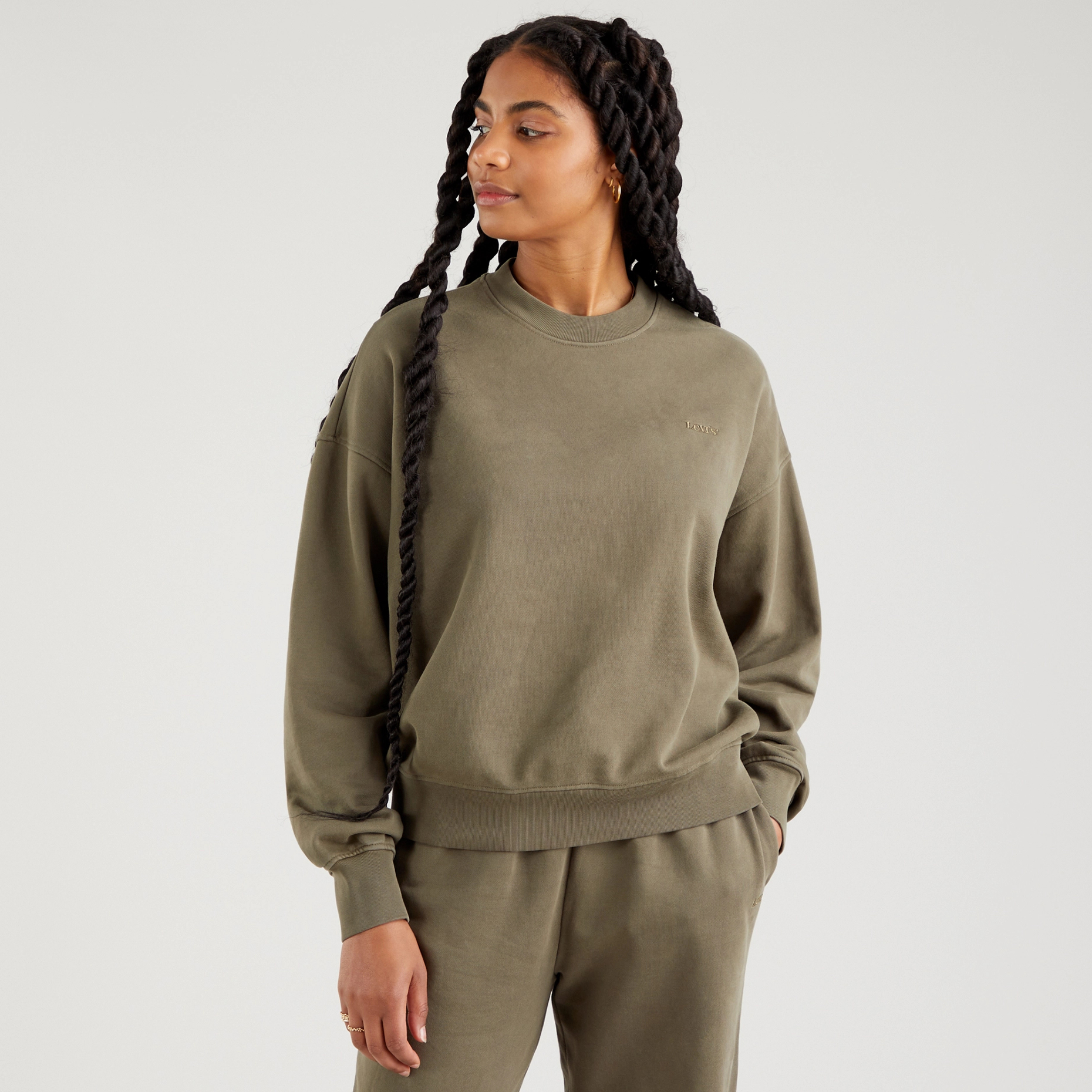 

Свитшот женский Levi's A0886-0009 зеленый XS, A0886-0009
