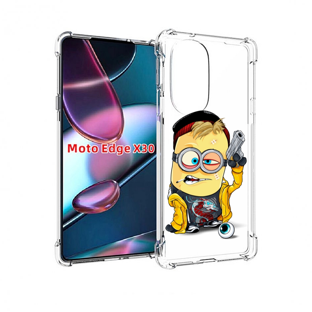 

Чехол MyPads миньон бандит для Motorola Moto Edge X30, Прозрачный, Tocco