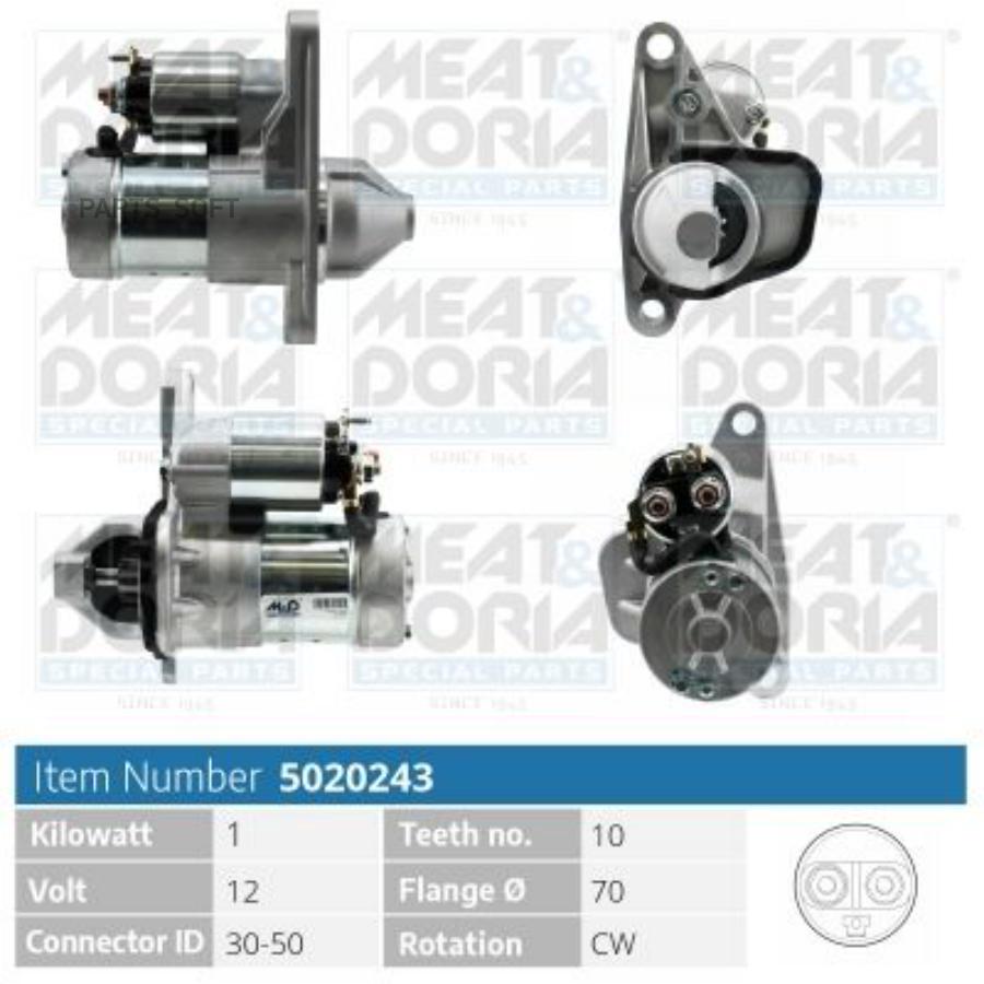 

Стартер 12V 1KW Nissan X-Trail (T31), Renault Clio III 2.0