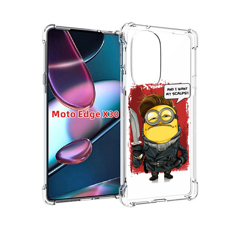 

Чехол MyPads миньон убийца для Motorola Moto Edge X30, Прозрачный, Tocco