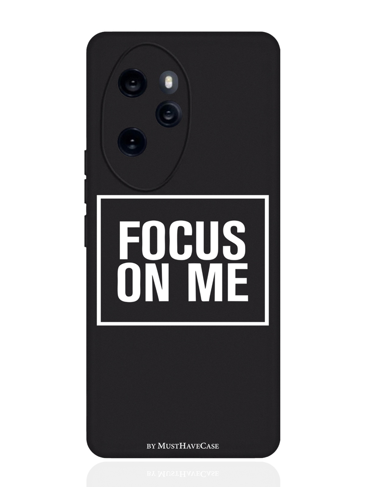 

Чехол для смартфона Honor 100 Pro черный силиконовый Focus on me, Черный;золотистый