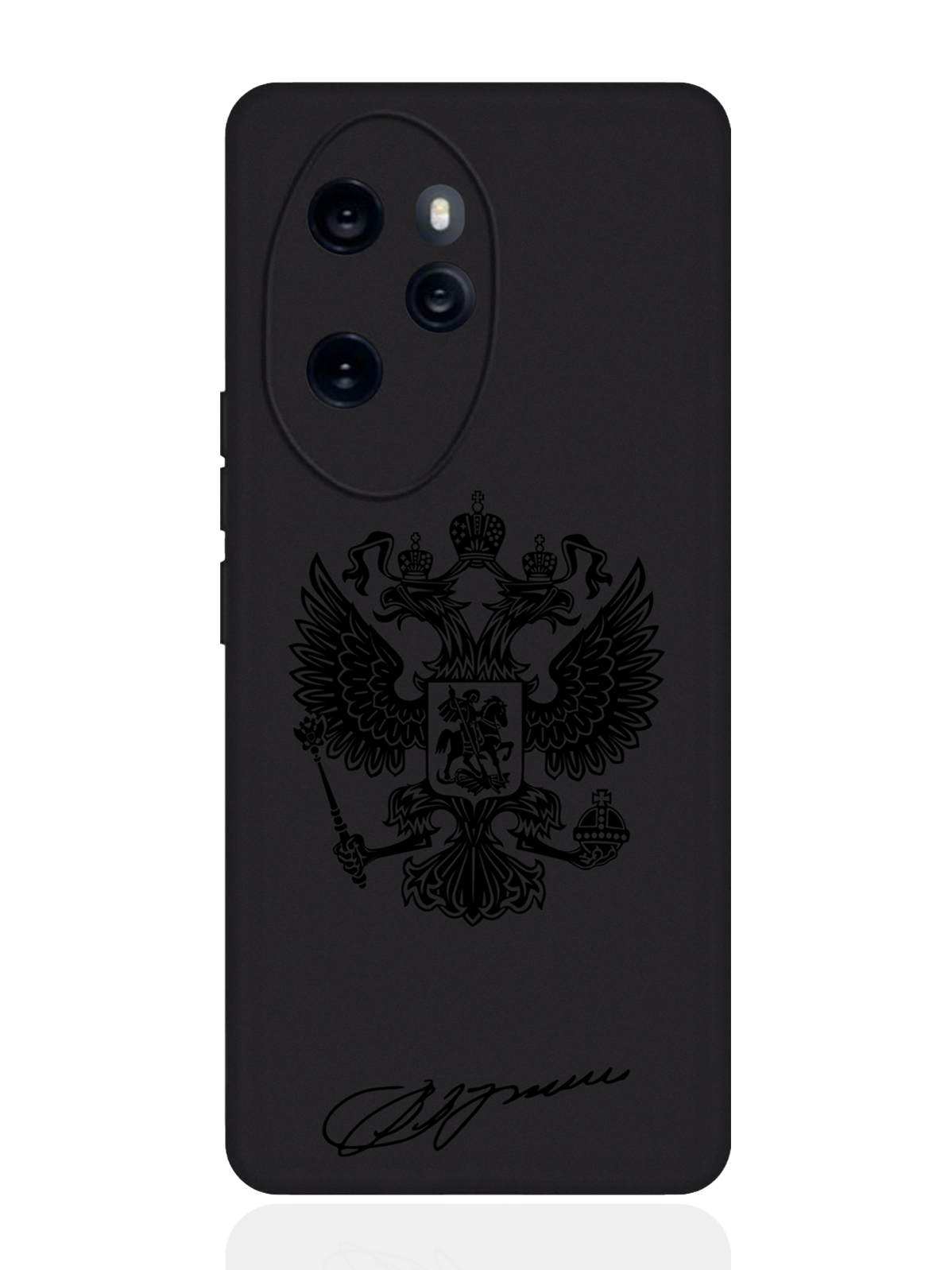 

Чехол для смартфона Honor 100 Pro черный силиконовый Черный лаковый Герб, Honor