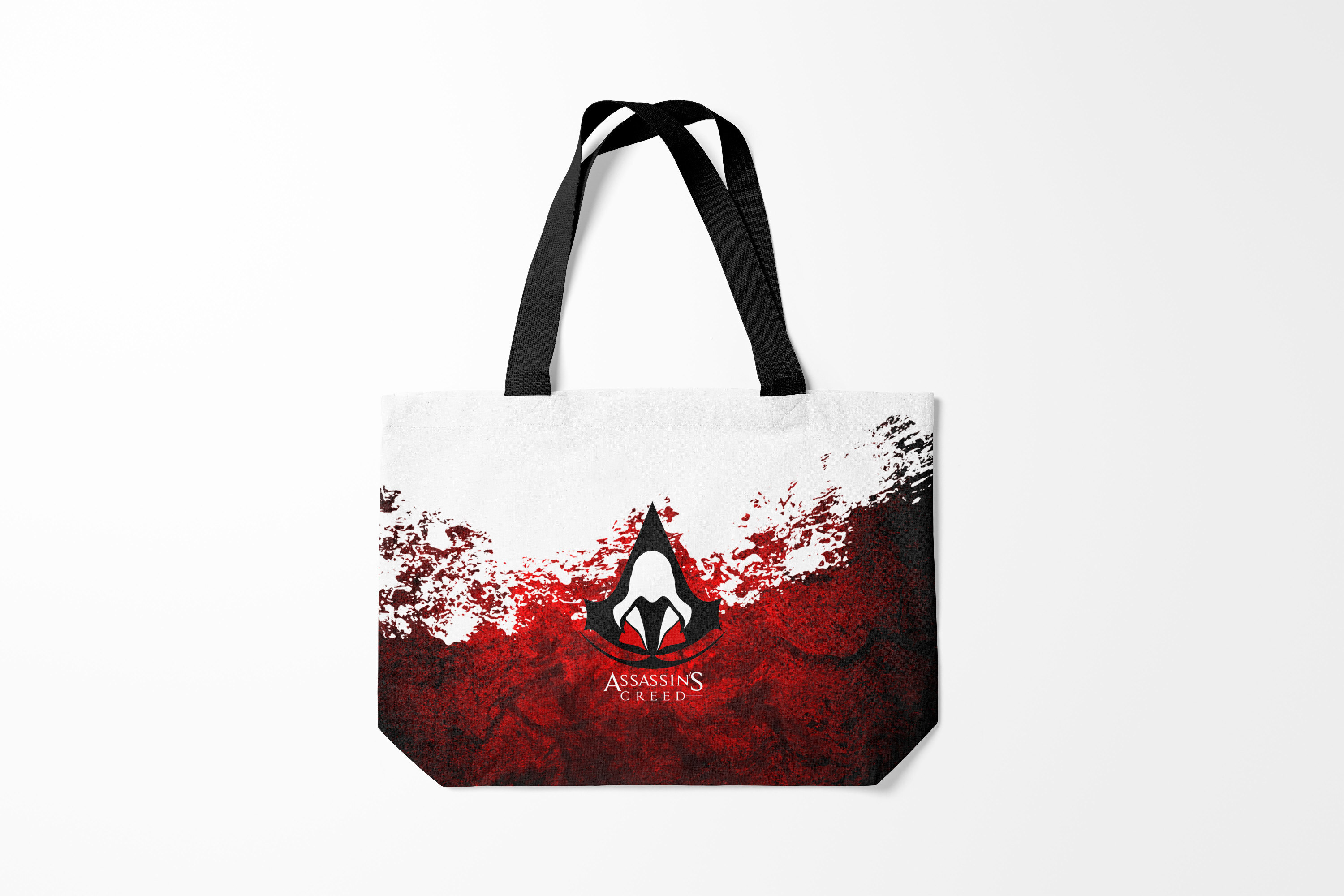 

Сумка шoппер унисекс Burnettie ASSASSINS CREED Assasins, белый; красный, ASSASSINS CREED Assasins