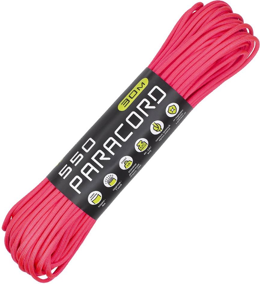 фото Паракорд 550 cord 30м (neon pink)