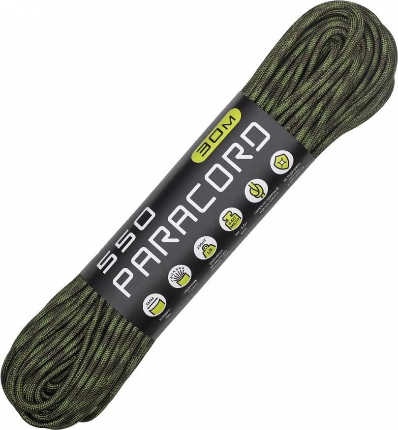 

Паракорд 550 Cord 30м (O.D. moss)
