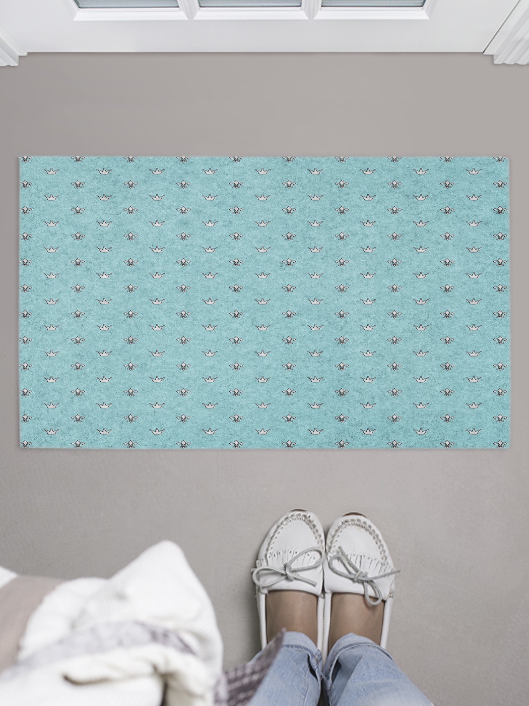 

Придверный коврик в прихожую для обуви, на резиновой основе, 75x45 см door_51097 JoyArty