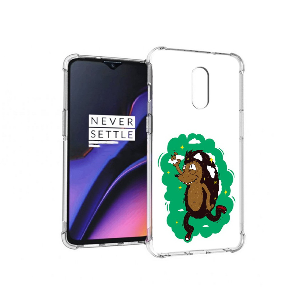 

Чехол MyPads Tocco для OnePlus 7 Ежик в облаках (PT227043.140.77), Прозрачный, Tocco