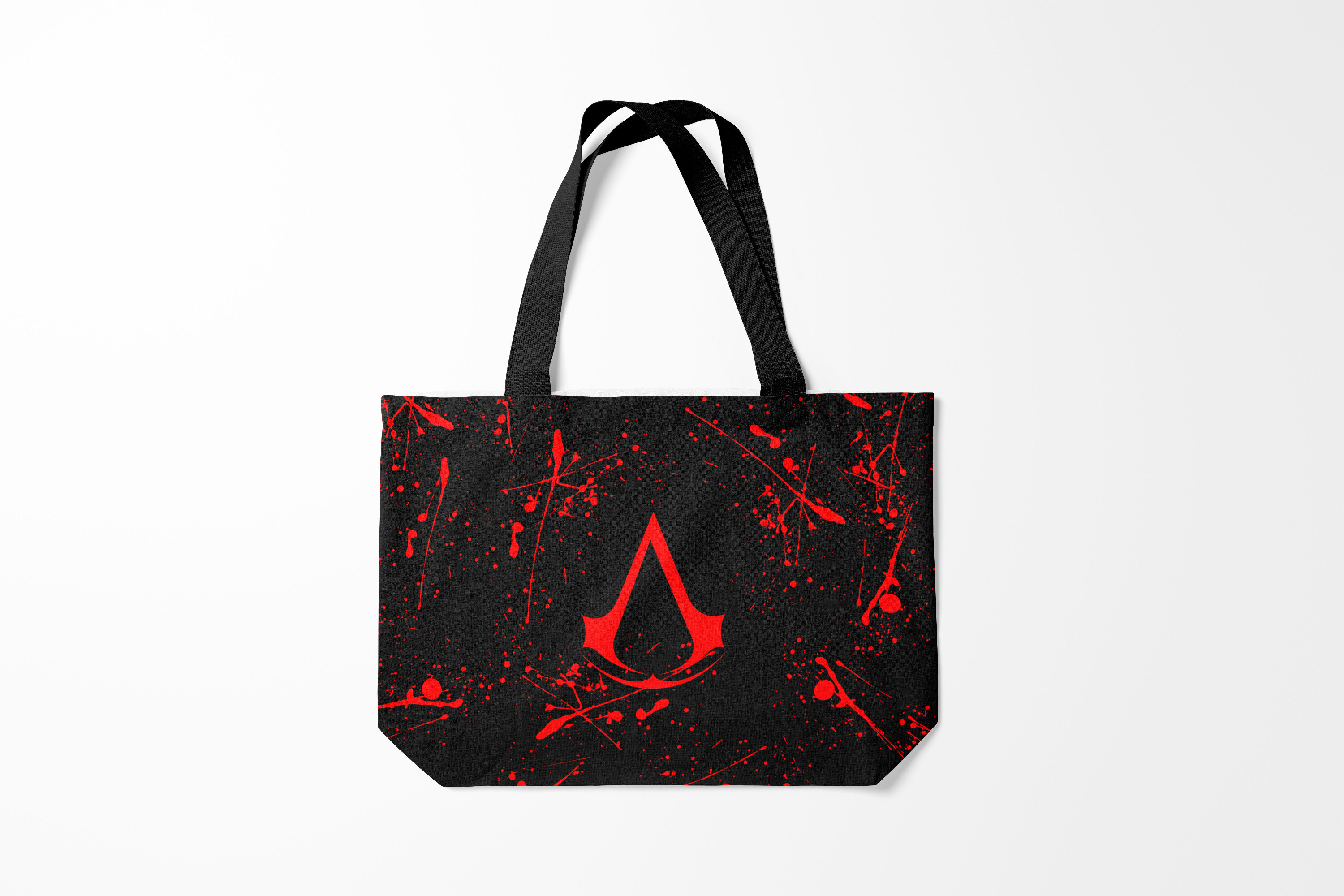 

Сумка шoппер унисекс Burnettie ASSASSINS CREED, черный; красный, ASSASSINS CREED