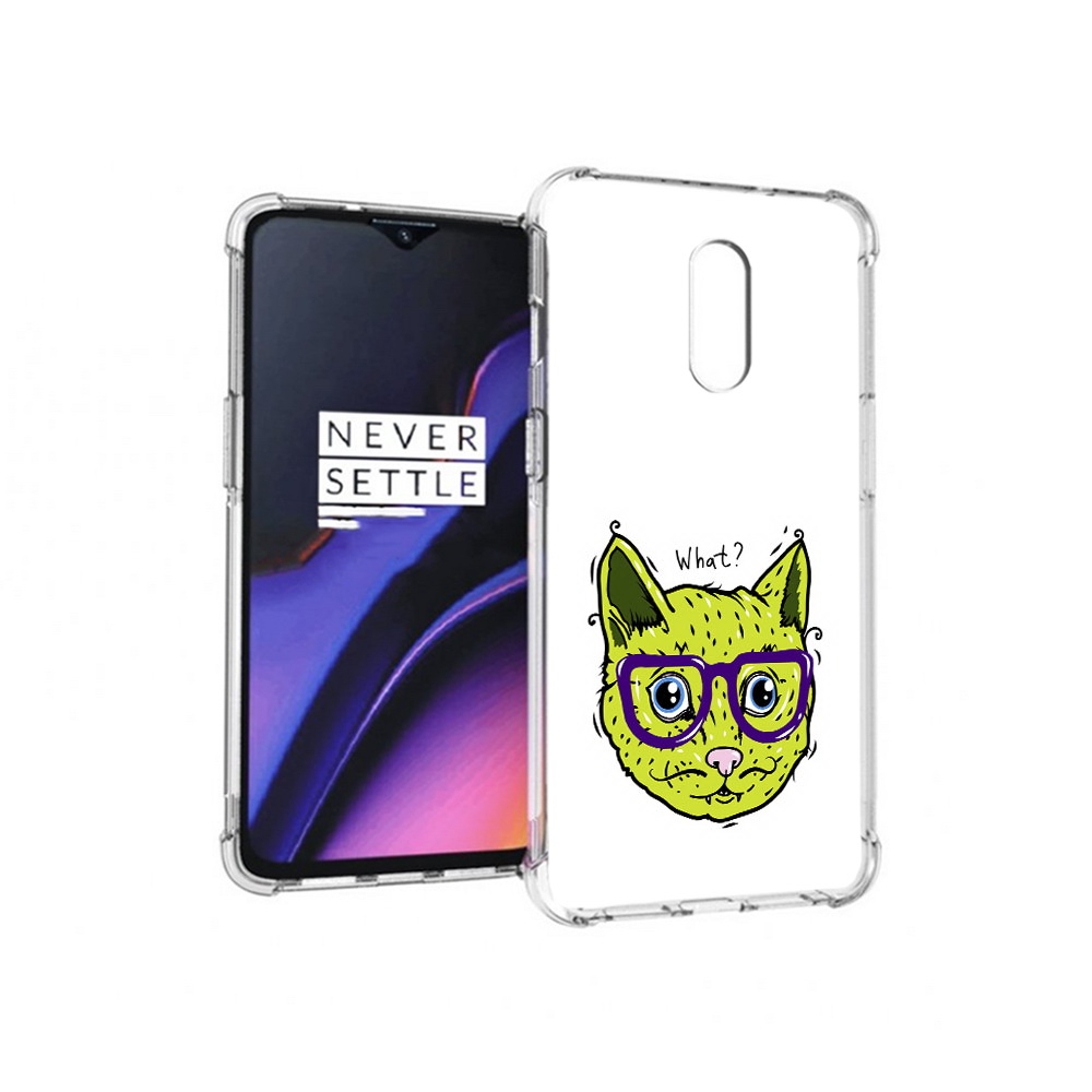 

Чехол MyPads Tocco для OnePlus 7 Зеленый кот (PT227043.140.86), Прозрачный, Tocco