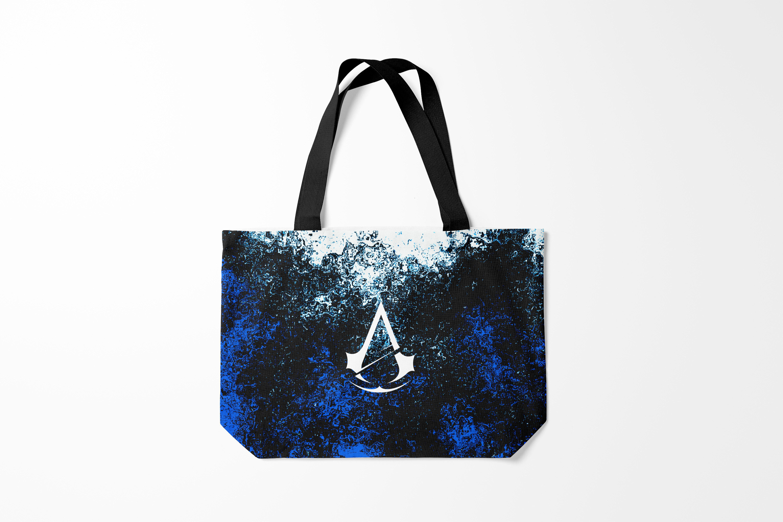 

Сумка шoппер унисекс Burnettie ASSASSINS CREED, черный; синий, ASSASSINS CREED