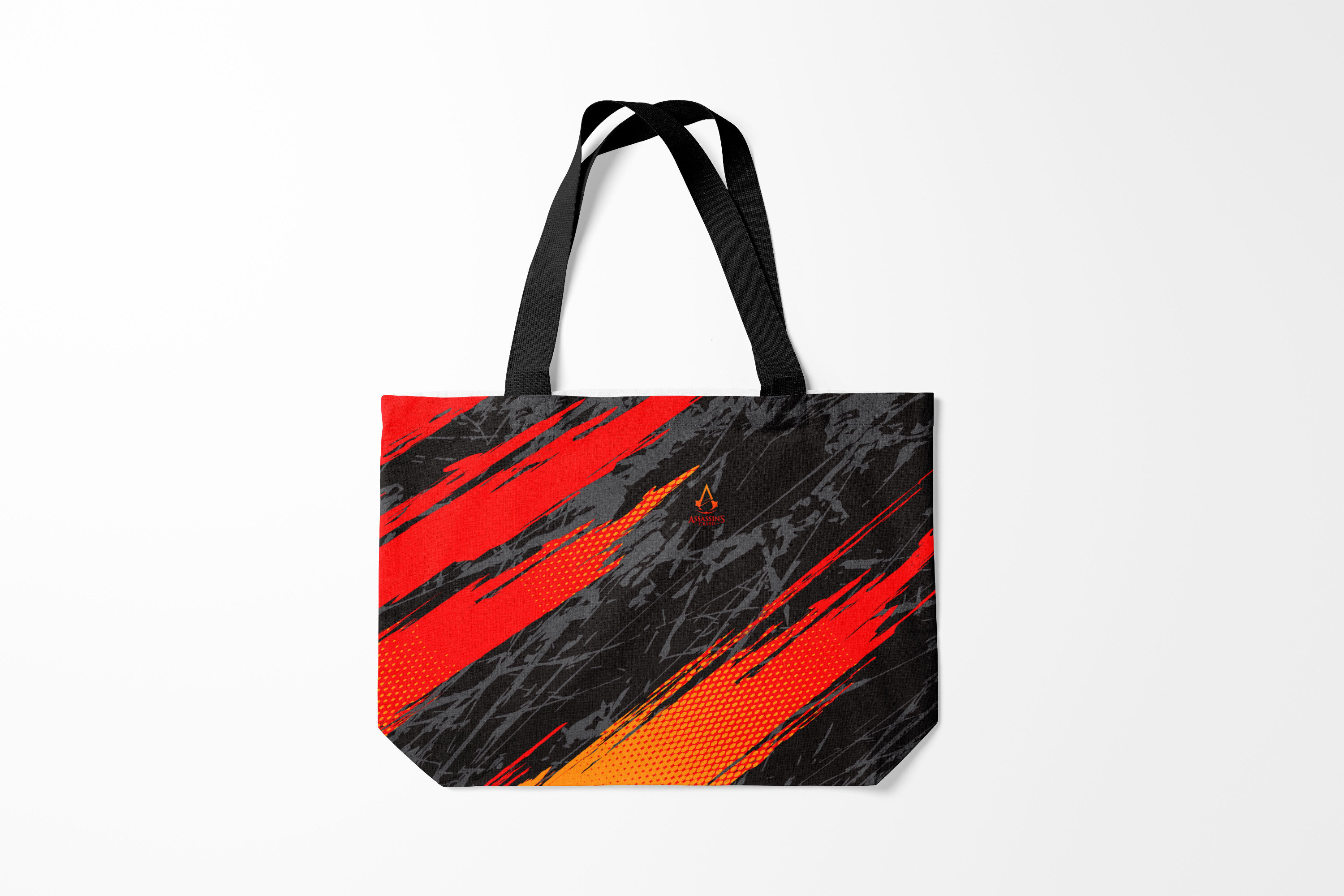 

Сумка шoппер унисекс Burnettie ASSASSINS CREED, серый; красный, ASSASSINS CREED